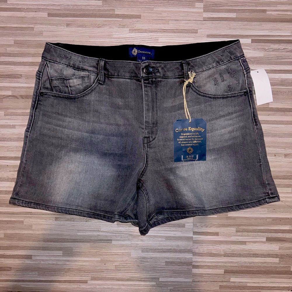 Democracy Gray Jean Shorts